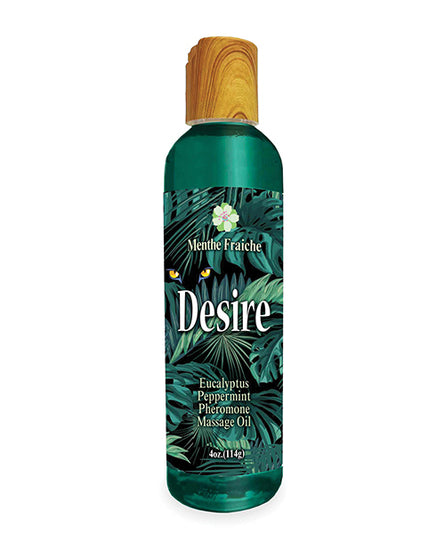 Desire Pheromone Massage Oil - 4 oz Eucalyptus/Peppermint - Empower Pleasure