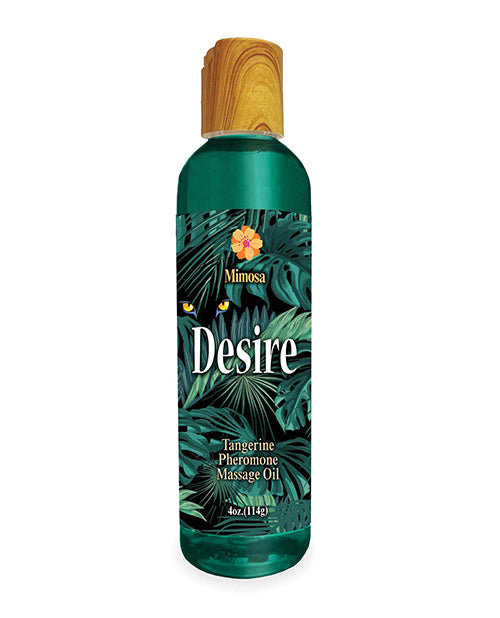 Desire Pheromone Massage Oil - 4 oz Tangerine - Empower Pleasure