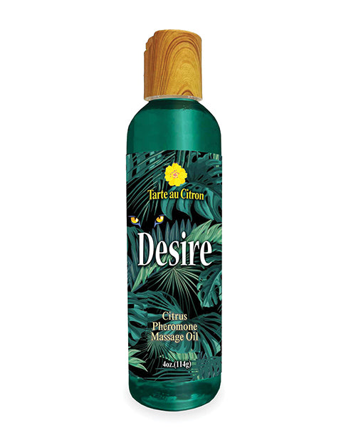 Desire Pheromone Massage Oil - 4 oz Citrus - Empower Pleasure