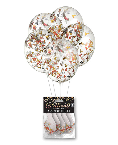 Glitterati Penis Party Balloons - Pack of 5 - Empower Pleasure