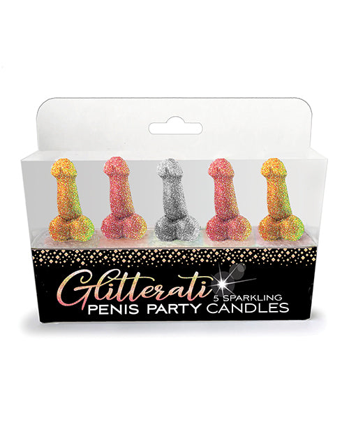 Glitterati Penis Party Candle - Pack of 5 - Empower Pleasure