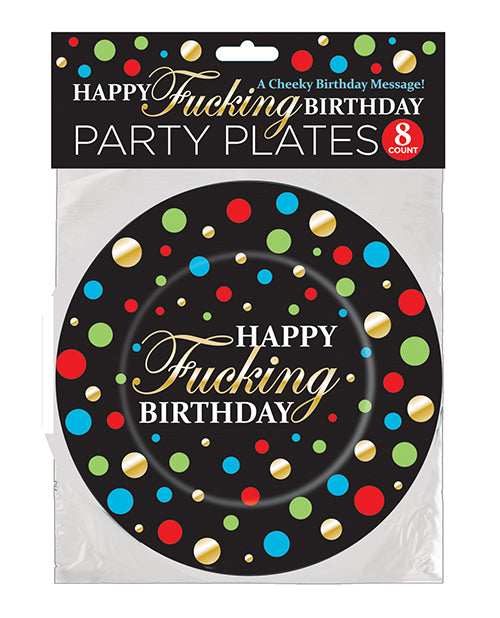 Happy Fucking Birthday Plates - Pack of 8 - Empower Pleasure