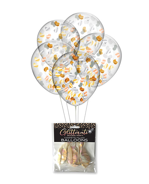 Glitterati Boobie Party Confetti Balloons - Pack of 5 - Empower Pleasure