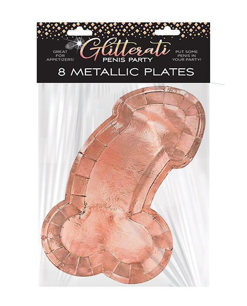 Glitterati Penis Plates - Rose Gold - Empower Pleasure