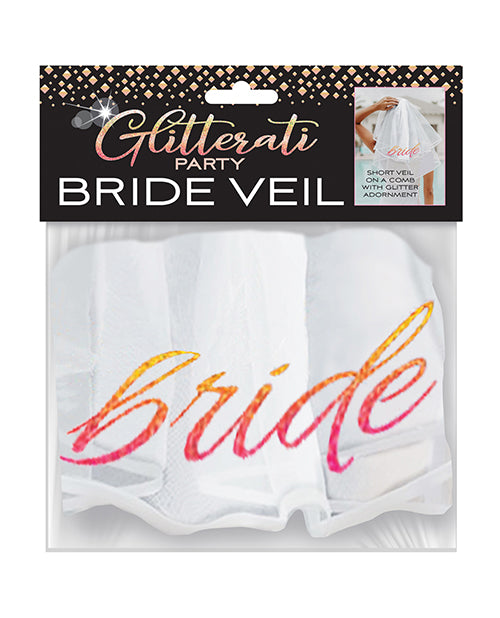 Glitterati Bride Veil - Rose Gold/White - Empower Pleasure