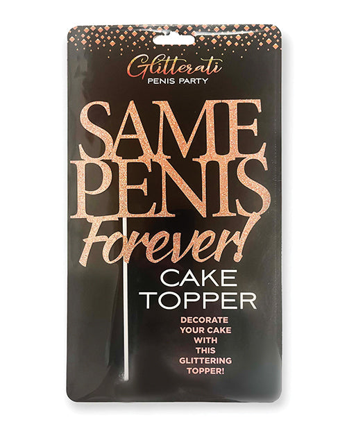Glitterati Same Penis Forever Cake Topper - Empower Pleasure