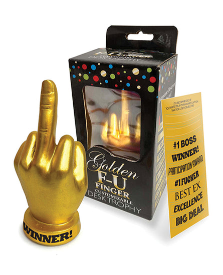 Golden F-U Finger Trophy - Empower Pleasure