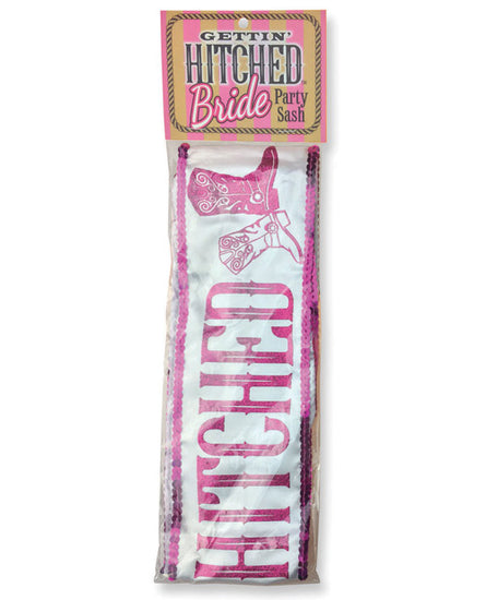 Gettin' Hitched Bride Sash - Empower Pleasure