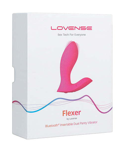 Lovense Flexer Dual Panty Vibrator - Pink - Empower Pleasure