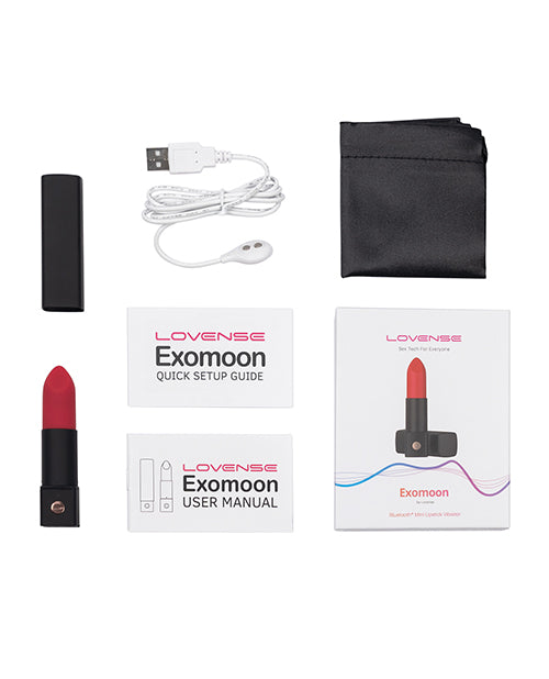 Lovense Exomoon Lipstick Vibe - Red - Empower Pleasure