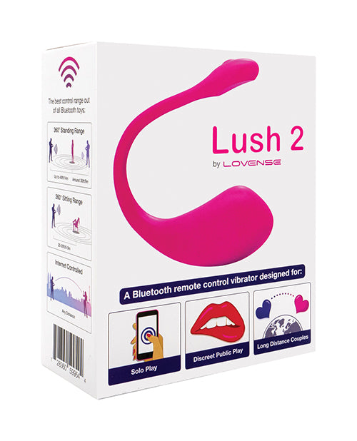 Lovense Lush 2.0 Sound Activated Vibrator - Pink - Empower Pleasure