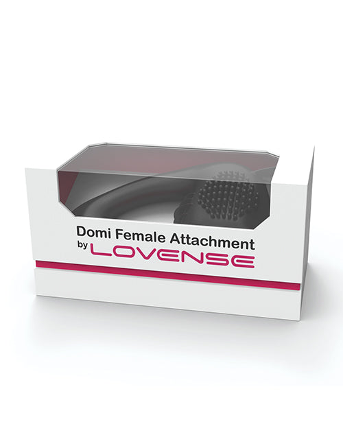Lovense Domi Flexible Rechargeable Mini Wand Female Attachment - Black - Empower Pleasure