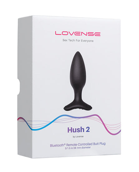 Lovense Hush 2 - 1.5" Butt Plug - Black - Empower Pleasure