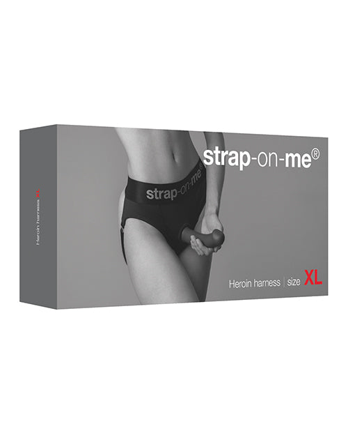 Strap On Me Heroine Harness - Black XL - Empower Pleasure