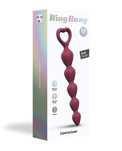 Love to Love Bing Bang Anal Beads - Assorted Size/Color