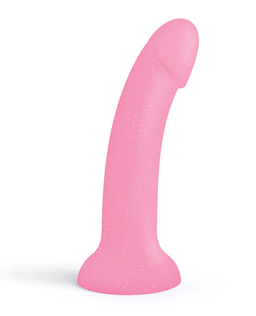 Love to Love Curved Suction Cup Dildolls Glitzy - Glitter Pink - Empower Pleasure