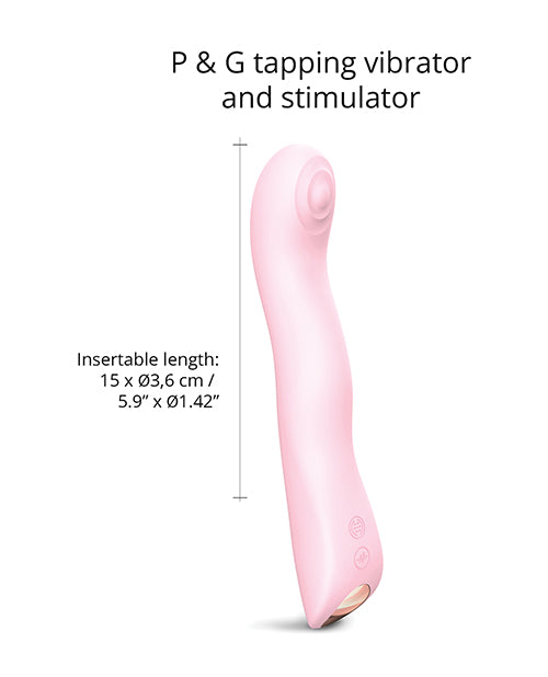 Love to Love Swap Tapping Vibrator - Baby Pink - Empower Pleasure