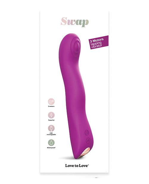 Love to Love Swap Tapping Vibrator - Sweet Orchid - Empower Pleasure