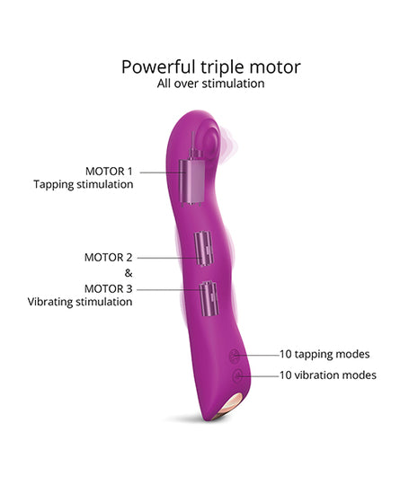 Love to Love Swap Tapping Vibrator - Sweet Orchid - Empower Pleasure