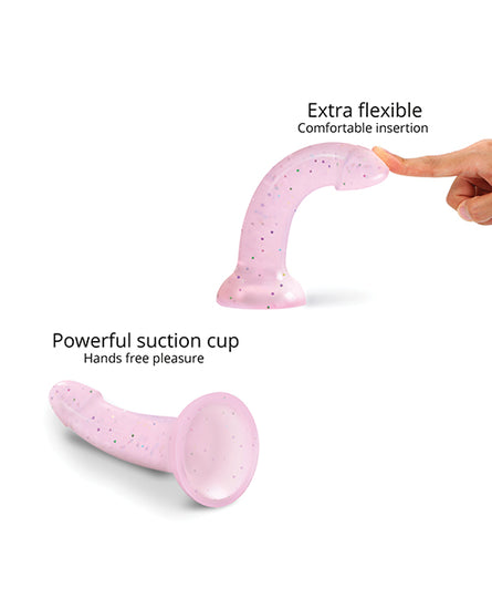 Love to Love Curved Suction Cup Dildolls Starlight - Pink - Empower Pleasure