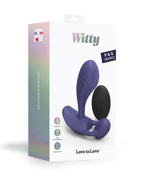 Love to Love Witty Flexible Dual Stim - Midnight Indigo - Empower Pleasure