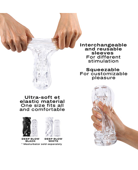 Dorcel Deep Blow Tornado Sleeve - Clear - Empower Pleasure