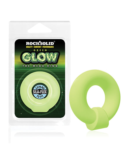 Rock Solid Glow in the Dark Mega Ring - Green - Empower Pleasure
