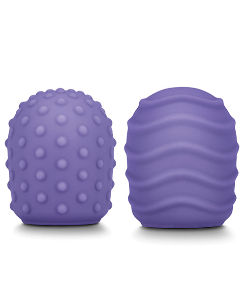 Le Wand Petite Pack of 2 Silicone Texture Covers - Violet - Empower Pleasure