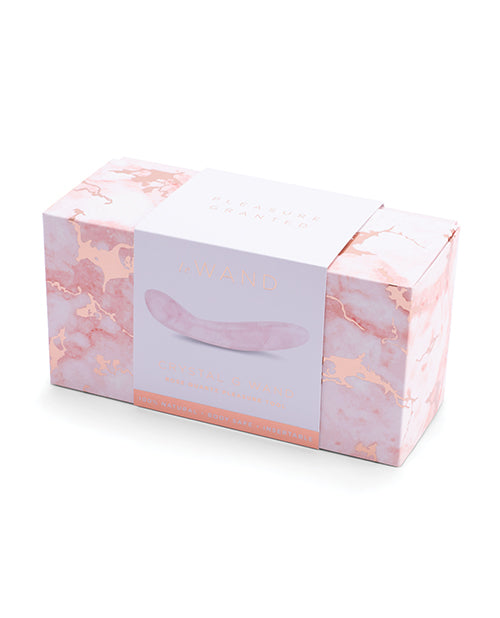 Le Wand Crystal G-Wand Stimulator - Rose Quartz - Empower Pleasure