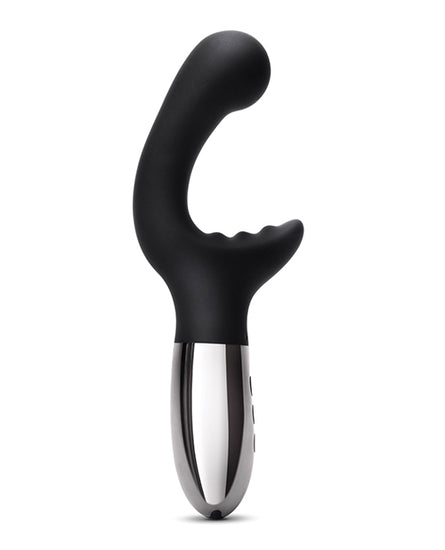 Le Wand XO Double Motor Wave Rechargeable Vibrator - Black - Empower Pleasure