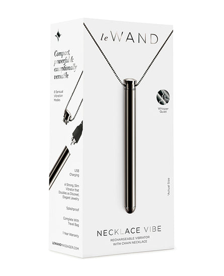Le Wand Vibrating Necklace - Black - Empower Pleasure