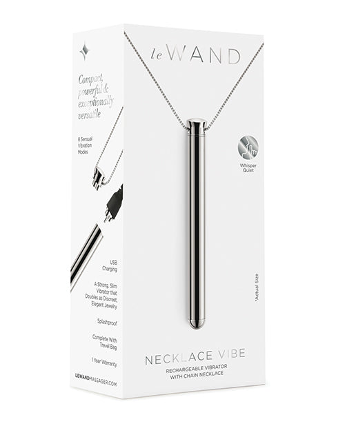 Le Wand Vibrating Necklace - Silver - Empower Pleasure