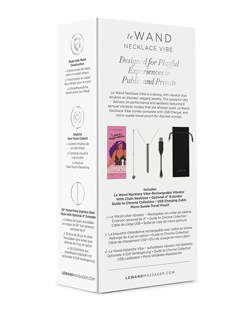 Le Wand Vibrating Necklace - Silver - Empower Pleasure