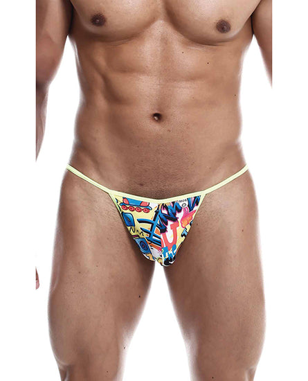 Male Basics Sinful Hipster Music T Thong G-String Print LG - Empower Pleasure