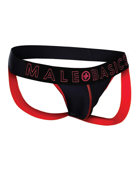Male Basics Neon Jockstrap Red XL - Empower Pleasure