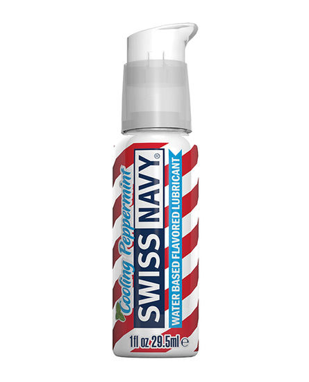 Swiss Navy Cooling Peppermint Flavored Lubricant - 1 oz - Empower Pleasure