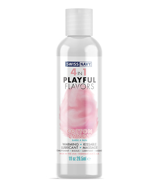 Swiss Navy 4 in 1 Playful Flavors Cotton Candy - 1 oz - Empower Pleasure