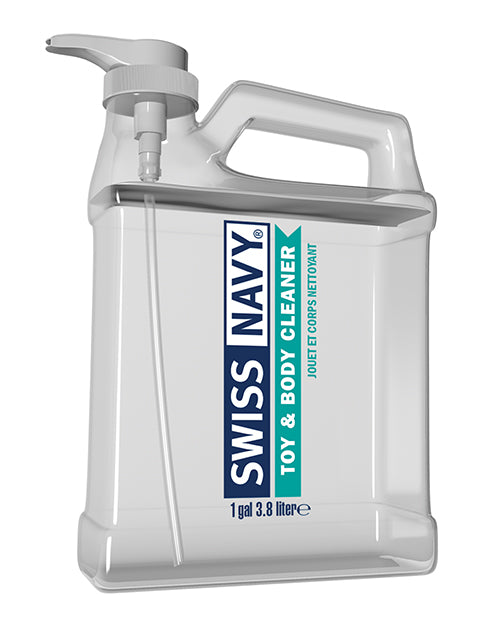 Swiss Navy Toy & Body Cleaner - 1 gal Pump - Empower Pleasure