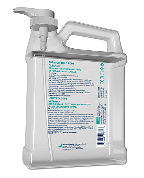 Swiss Navy Toy & Body Cleaner - 1 gal Pump - Empower Pleasure