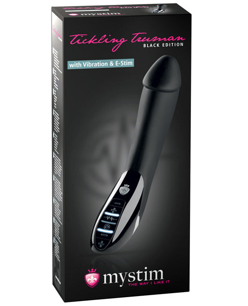 Mystim Tickling Truman eStim Vibrator Black Edition - Black - Empower Pleasure