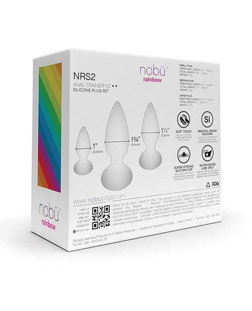 Nobu Rainbow Silicone Plug Set - Cosmic - Empower Pleasure