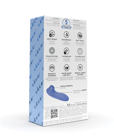 Nobu Essentials Cece Pulse Stimulator - Periwinkle Blue - Empower Pleasure