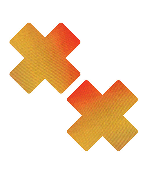 Neva Nude Chameleon Color Changing X Factor Pasties - Orange/Yellow - Empower Pleasure