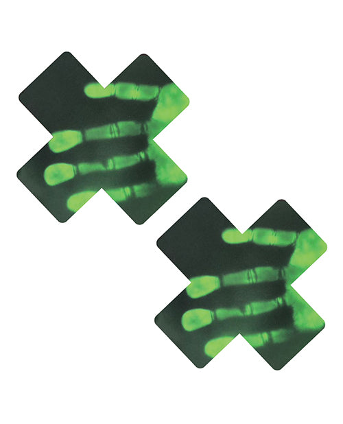 Neva Nude Temperature Reactive X Factor Pasties - Neon Green - Empower Pleasure
