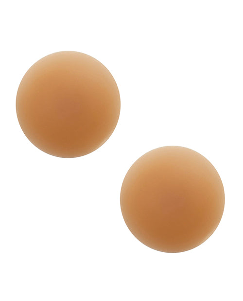Yummy Skin Invisible Reusable Silicone Nipztix - Mocha O/S - Empower Pleasure
