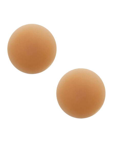 Yummy Skin Invisible Reusable Silicone Nipztix - Mocha O/S - Empower Pleasure