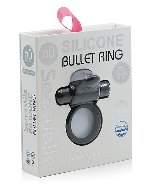 Sensuelle 7 Function Silicone Bullet Ring - Empower Pleasure