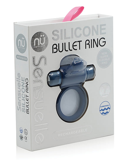 Sensuelle 7 Function Silicone Bullet Ring - Empower Pleasure