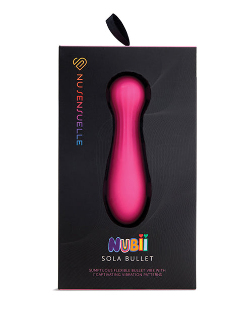 Nu Sensuelle Sola Nubii Flexible Bullet - Pink - Empower Pleasure