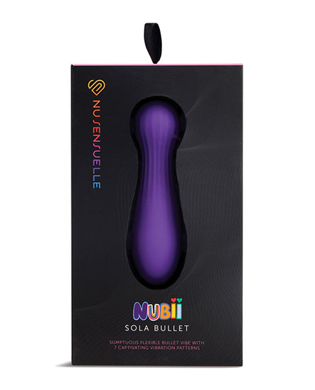 Nu Sensuelle Sola Nubii Flexible Bullet - Purple - Empower Pleasure
